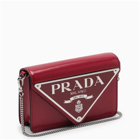 prada red brushed leather bag|authentic Prada leather bag.